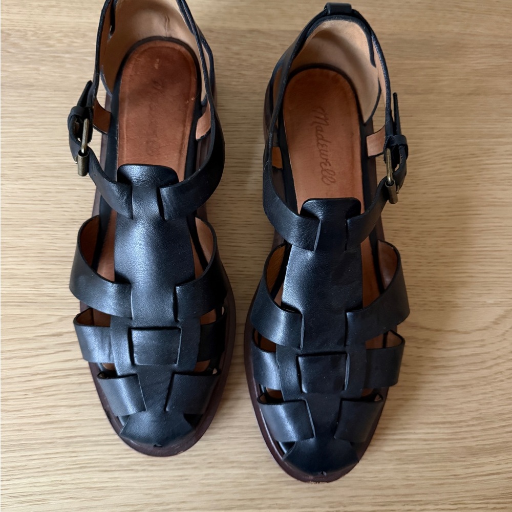 Madewell Black Leather Flats